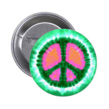 Électrique teignez en nouant le signe de paix badges