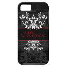 Élégance foncée customisée étuis iPhone 5