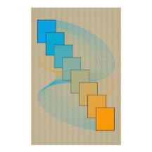 Elegant, kleurrijk abstract ontwerp briefpapier