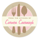 Elegant "van de keuken van" stickers stickers