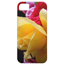 Elegante geel nam bloem toe iPhone 5 Case-Mate hoesje