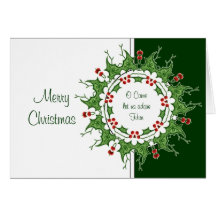 Elegante Kerstmis O komt aanbidden hem Wenskaarten