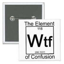 Élément WTF Pin's Avec Agrafe