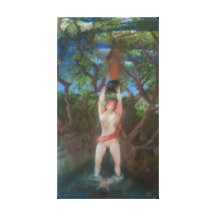 Elementen Stretched Canvas Prints