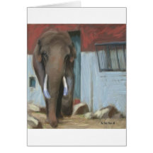 éléphant carte de vœux