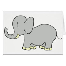 Éléphant de bébé carte