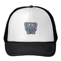Éléphant mignon Clipart de bande dessinée Casquettes De Camionneur