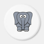 Éléphant mignon Clipart de bande dessinée Magnets