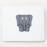 Éléphant mignon Clipart de bande dessinée Tapis De Souris