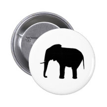 Éléphant Pin's Avec Agrafe