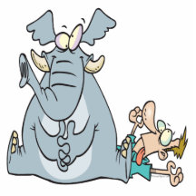 éléphant se reposant sur mon coffre photo en découpe