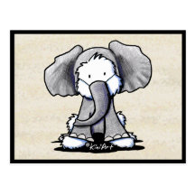 Éléphant Westie Terrier Cartes Postales