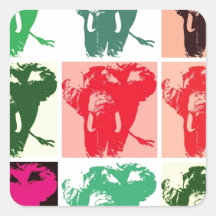 Éléphants d'art de bruit adhésif