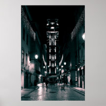 Elevador Père Noël Justa - Lisbonne Affiches