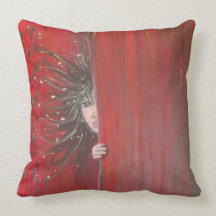Elfe rouge oreillers