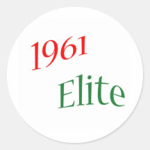 Élite 1961 autocollant rond