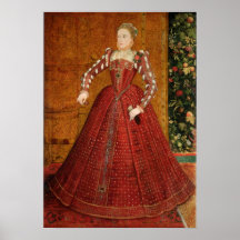 Elizabeth I van Engeland Poster