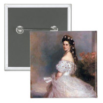 Elizabeth, impératrice de l'Autriche, 1865 badges publicitaires