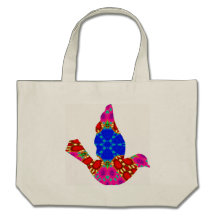 Emballage abstrait de coupe-circuit d'oiseau sacs en toile