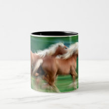 Emballage de la tasse de café de chevaux de palomi
