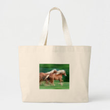 Emballage du sac de toile de chevaux de palomino