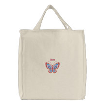 Emballages d'Emrboidered de papillon de maman Sac