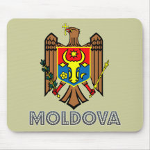 Emblème moldove tapis de souris