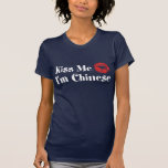 Embrassez-moi que je suis chinois t-shirt