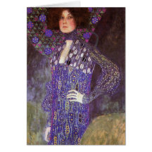 Emilie Floege par : Gustav Klimt Carte De Vœux