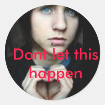 emo 3995761, liet dit niet gebeuren ronde stickers