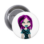 emo meisje speld button