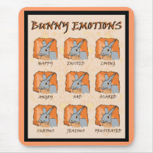 ÉMOTIONS - BLEU TAPIS DE SOURIS