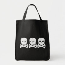 Émotions de crâne sac de toile