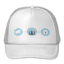 Empêchez le chapeau d'ours blanc de réchauffement  casquettes