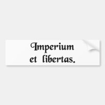 Empire et liberté adhésifs pour voiture