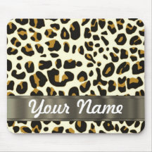 empreinte de léopard tapis de souris