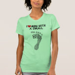 Empreinte de pas drôle de carbone t-shirt