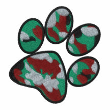 Empreinte de patte de camouflage