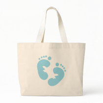 Empreintes de pas de bébé bleu