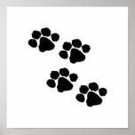Empreintes de pattes animaux affiches