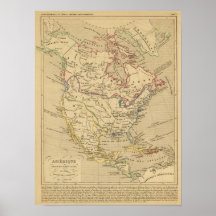 En 1840 d'Amerique Septentrionale Posters
