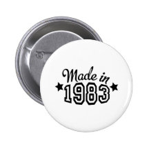 en 1983 badges avec agrafe