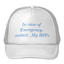 En cas d'urgence, entrez en contact avec mon chape casquettes de camionneur