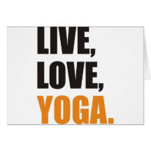 En direct, Love, Yoga Cartes De Vœux