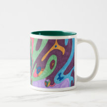 En tant qu'un, tasse d'art abstrait