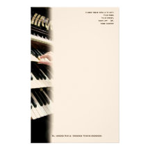 En-tête de lettre d'organiste ou de musicien d'égl papier à lettre personnalisé