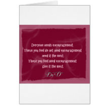 Encouragement Cartes
