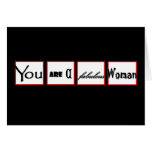 Encouragement de divorce vous êtes une femme FABUL Carte