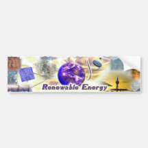 Énergie renouvelable autocollants pour voiture