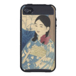 Enfant d'automne et pleine lune coque iPhone 4